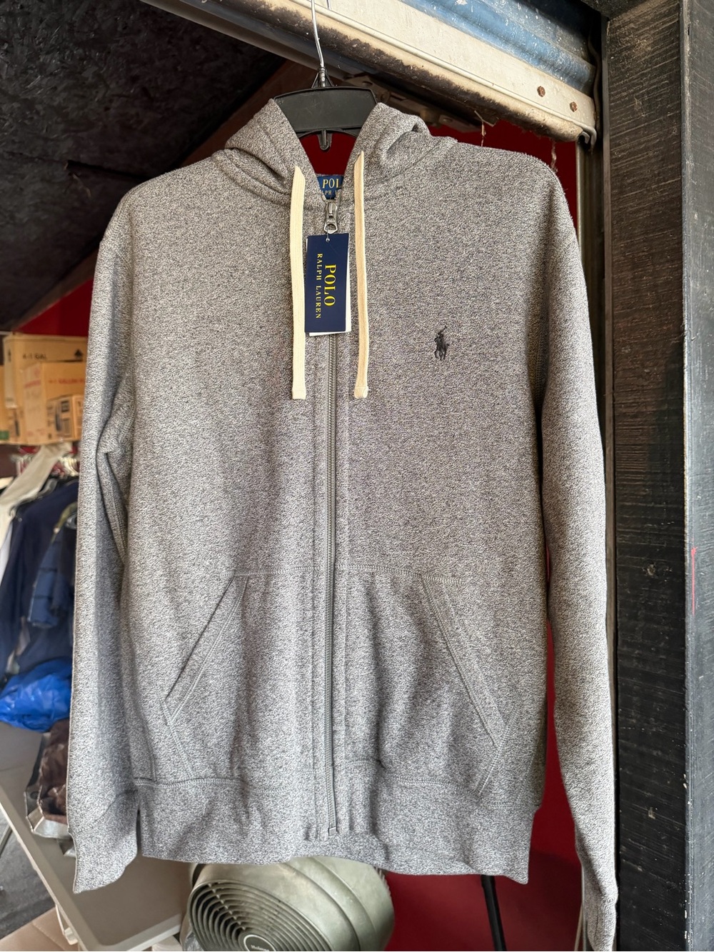 Polo by Ralph Lauren Heather Gray Full-Zip Hoodie